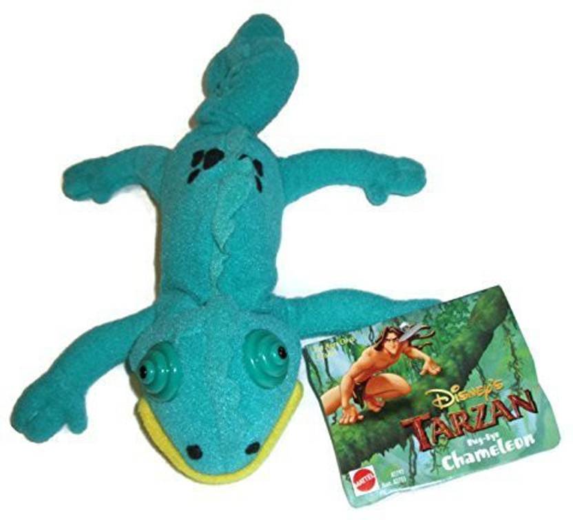 disney tarzan bug eye chameleon bean bag plush 9 inch tarzan bug