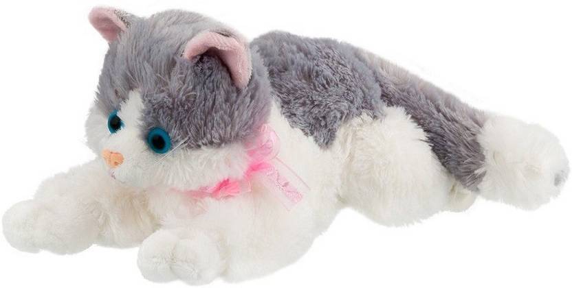 Toynjoy Cute Soft Grey White Cat Stuffed Toy 30 Cm Cute Soft