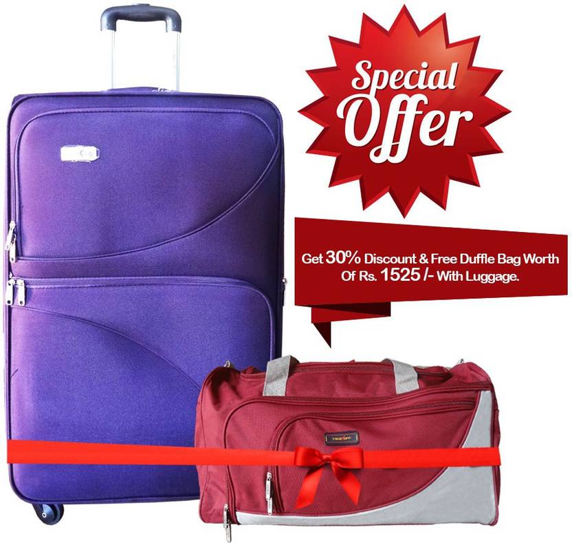 Take Off CEILNE SPN 58 PURPLE Expandable Cabin Suitcase 22 inch