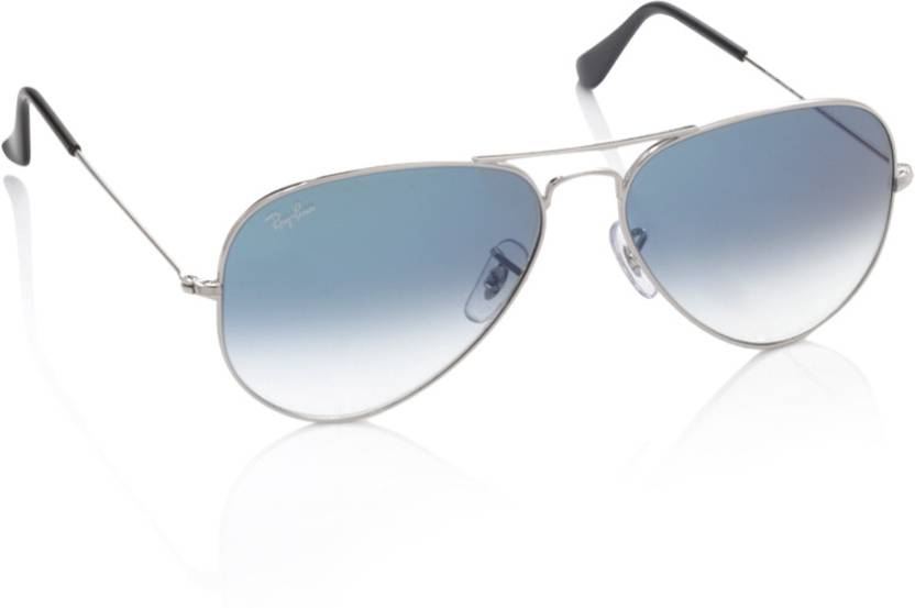 Buy Ray-Ban Aviator Sunglasses Blue For Men Online @ Best Prices in India |  