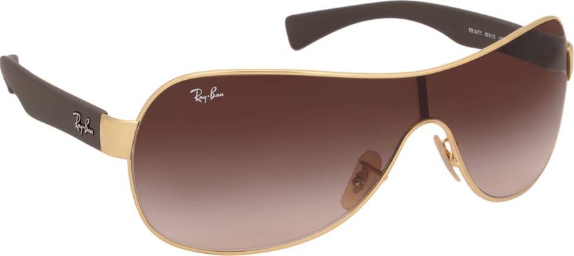 Buy Ray-Ban Shield Sunglasses Brown For Women Online @ Best Prices in India  