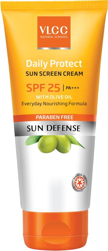 For 114/-(54% Off) VLCC Sun Defense Daily Protect Sunscreen - SPF 25 PA+++ (100 g) at Flipkart