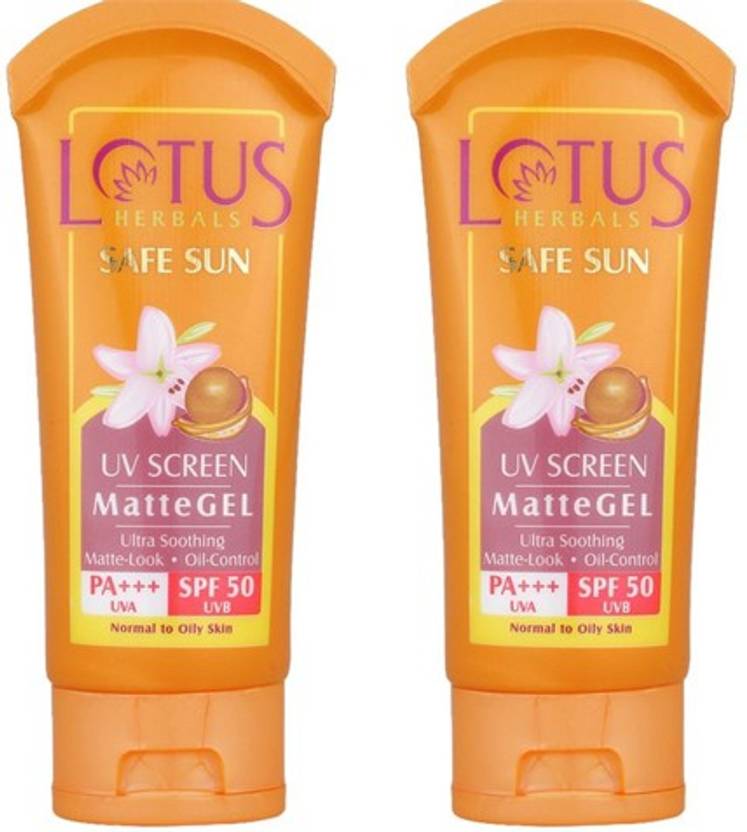 Lotus Safe Sun Matte Gel Pack Of 2 Spf 50 Pa Price In India