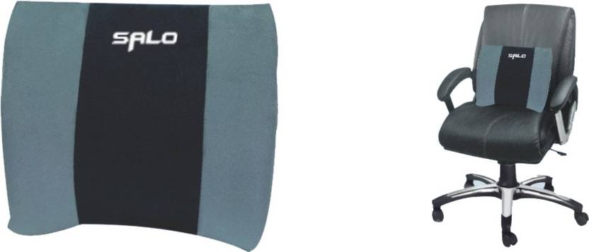 salo orthotics back rest cushion lumbar support free size grey