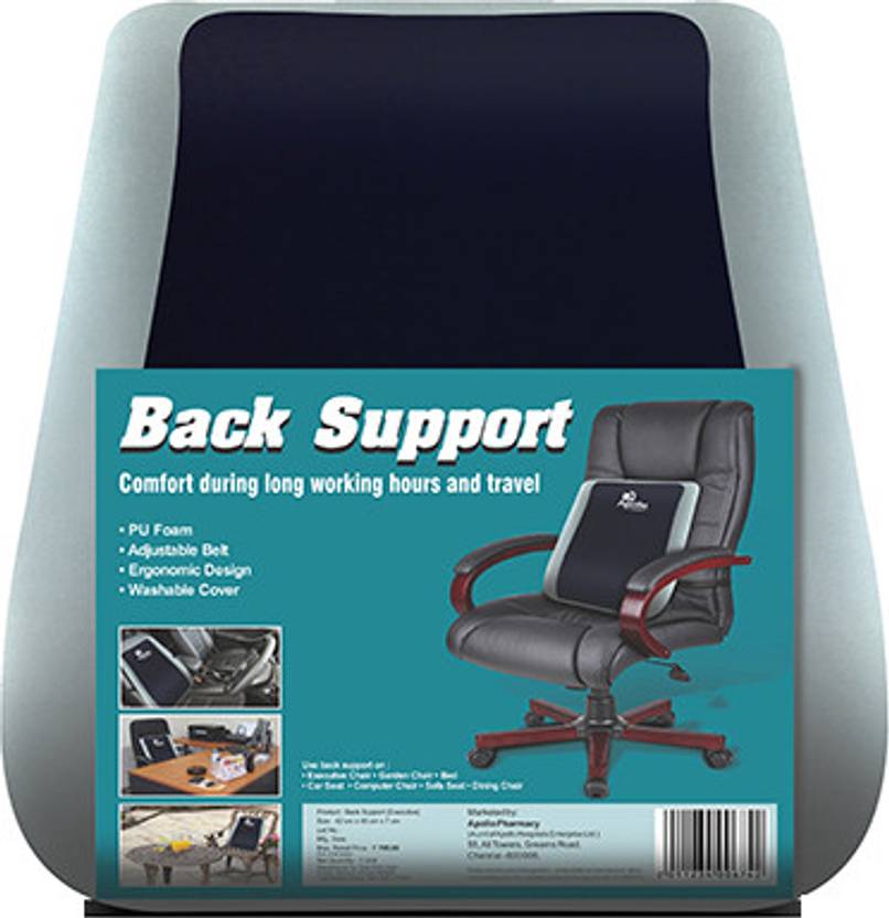 apollo pharmacy back support free size grey buy apollo pharmacy