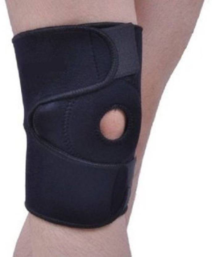Xiongying Brace with Velcro Strap Knee Support (Free Size, Black) Buy