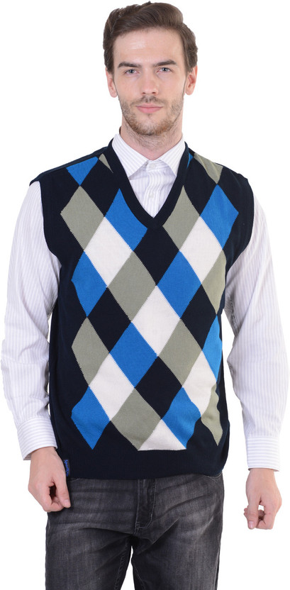 SPORTKING Checkered V-neck Casual Men 