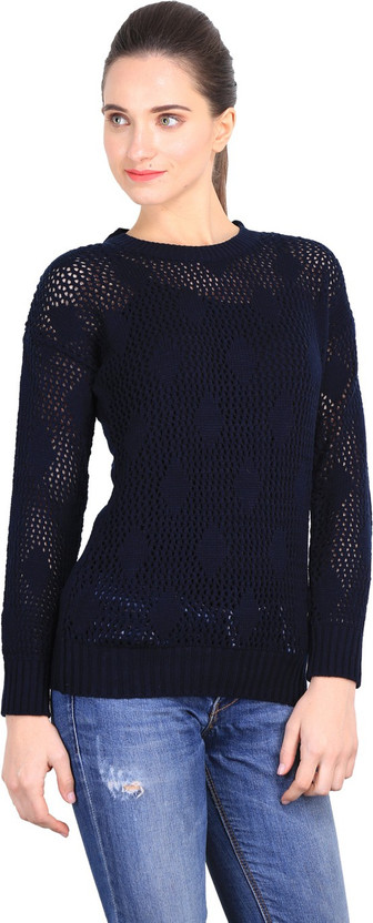 Duke Stardust Solid Round Neck Casual 