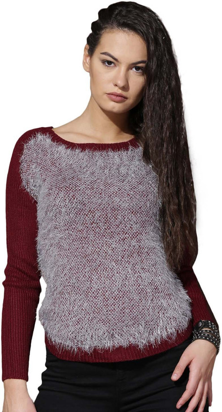 Roadster Self Design Round Neck Casual 