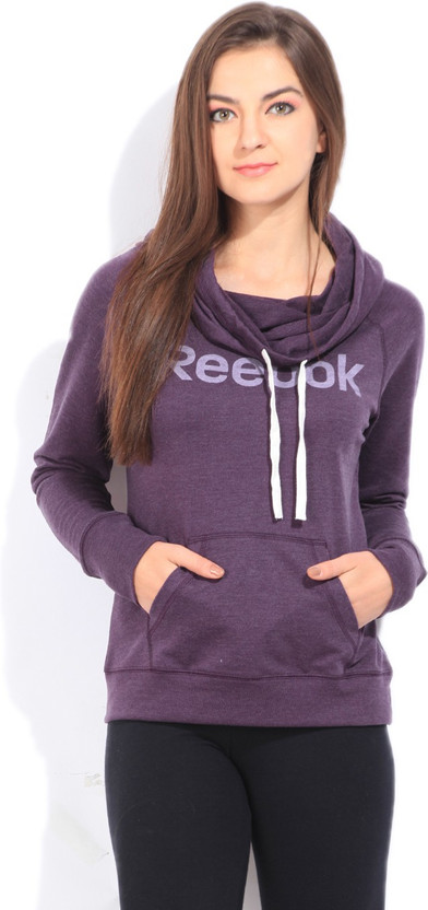 reebok hoodie womens purple