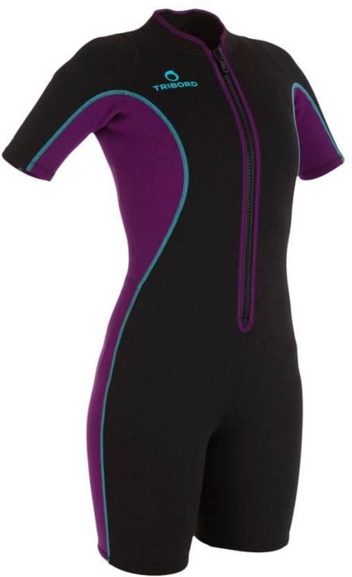 TRIBORD by Decathlon Wetsuit Printed Women Swimsuit - Buy Black, Purple by Decathlon Printed Women Swimsuit Online at Best Prices in India | Flipkart.com