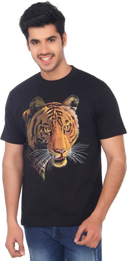 Wild Collection Animal Print Men Round Neck Black, Yellow T-Shirt - Buy  Black, Yellow Wild Collection Animal Print Men Round Neck Black, Yellow T- Shirt Online at Best Prices in India 