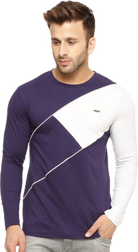 Gritstones Solid Men's Round Neck Multicolor T-Shirt