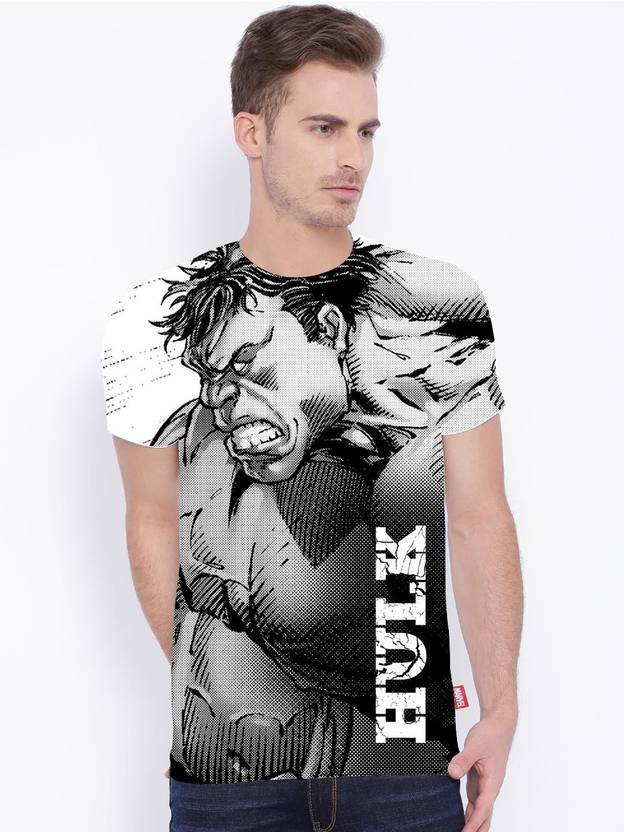 Marvel Printed Men's Round Neck Multicolor T-Shirt