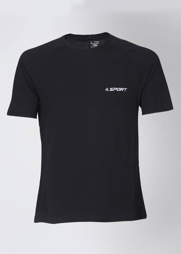 Jockey Solid Men's Round Neck Black TShirt Buy Black Jockey Solid