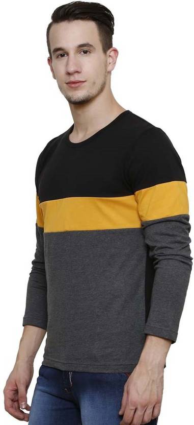 Urbano Fashion Solid Men's Round Neck Multicolor T-Shirt