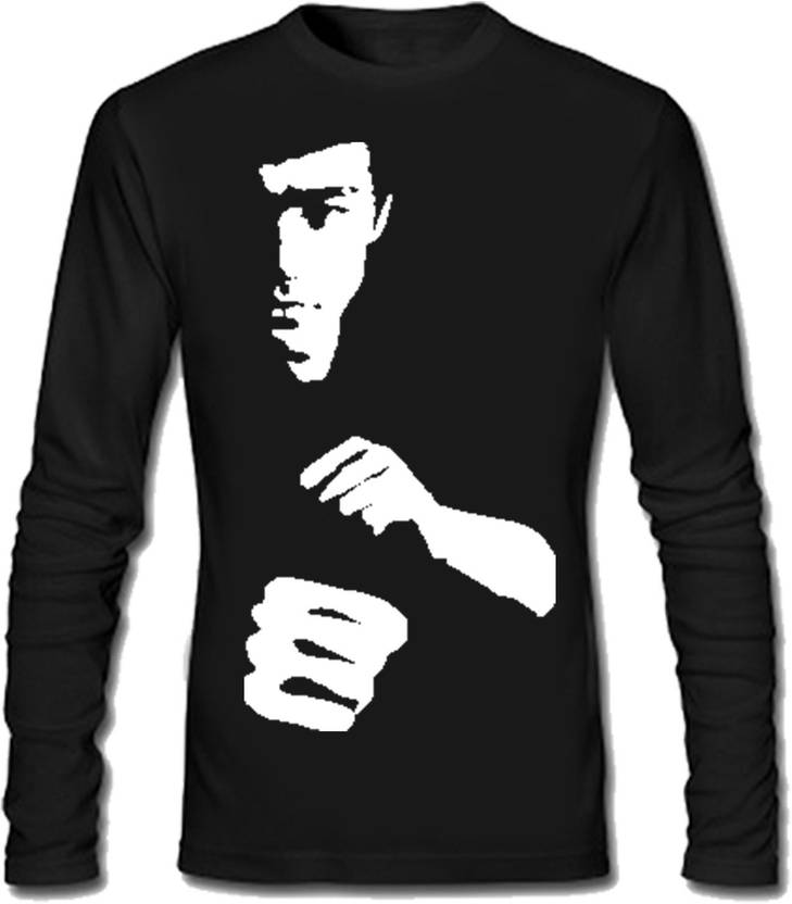 Sayitloud Printed Men's Round Neck Black T-Shirt