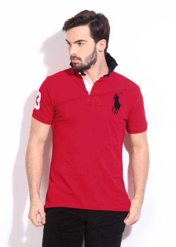 Polo Ralph Lauren Printed Men Polo Neck Red T-Shirt - Buy Red Polo Ralph  Lauren Printed Men Polo Neck Red T-Shirt Online at Best Prices in India |  