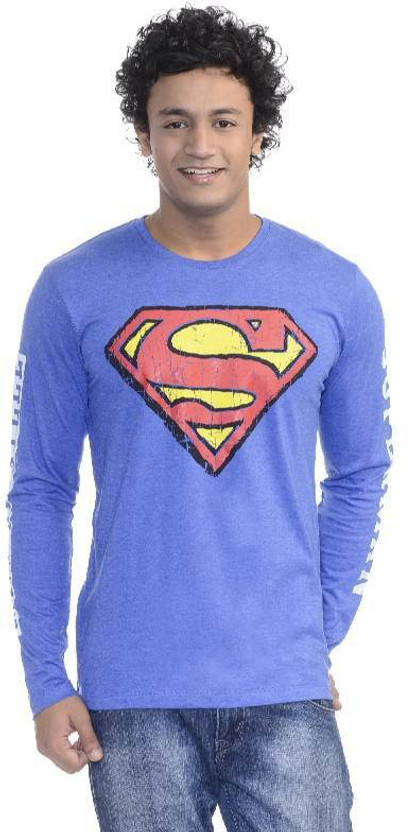 Light blue superman shirt clearance
