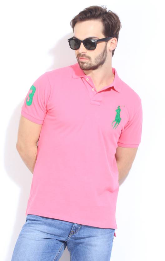 Polo Ralph Lauren Printed Men Polo Neck Pink T-Shirt - Buy Pink Polo Ralph  Lauren Printed Men Polo Neck Pink T-Shirt Online at Best Prices in India |  