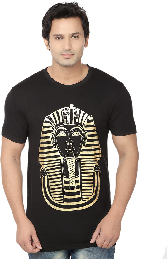 Black and gold t shirt mens clearance