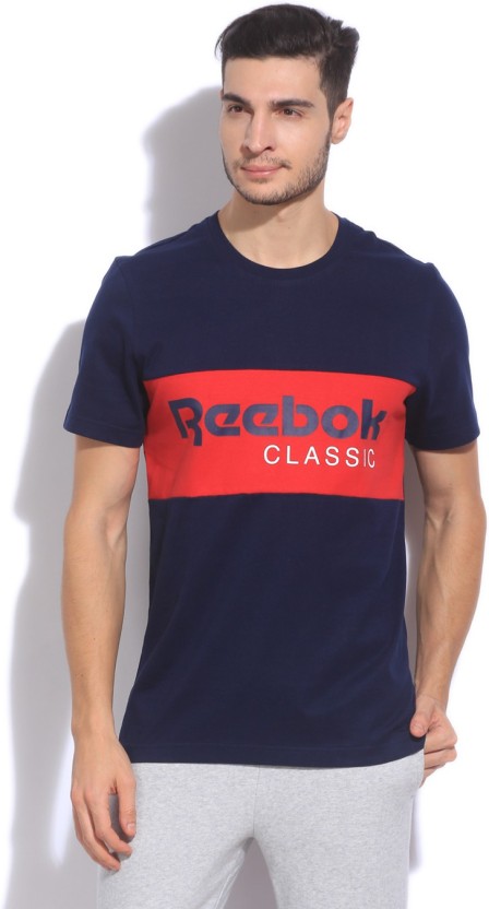 reebok classic t shirts mens red