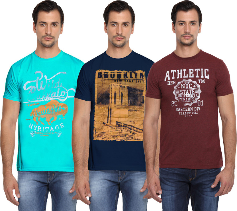 classic polo round neck t shirts