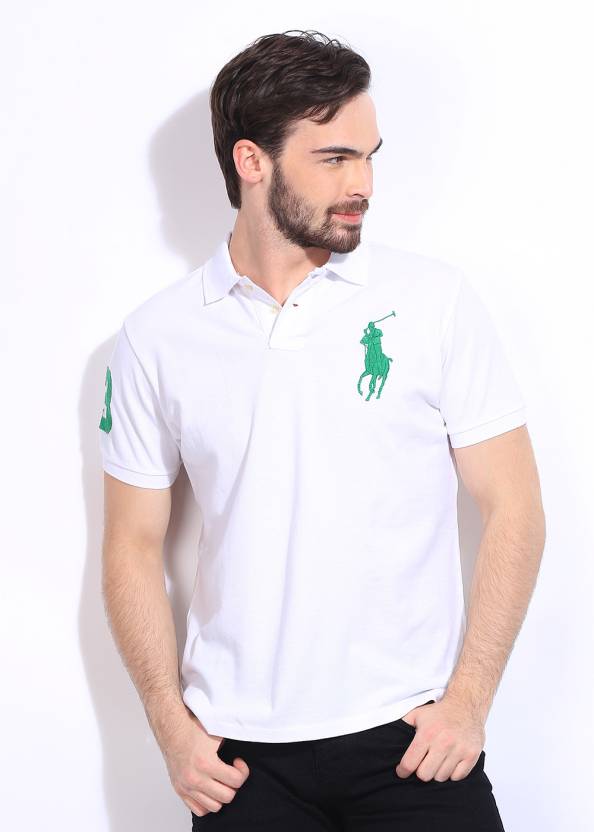 Polo Ralph Lauren Printed Men Polo Neck White T-Shirt - Buy White Polo  Ralph Lauren Printed Men Polo Neck White T-Shirt Online at Best Prices in  India 
