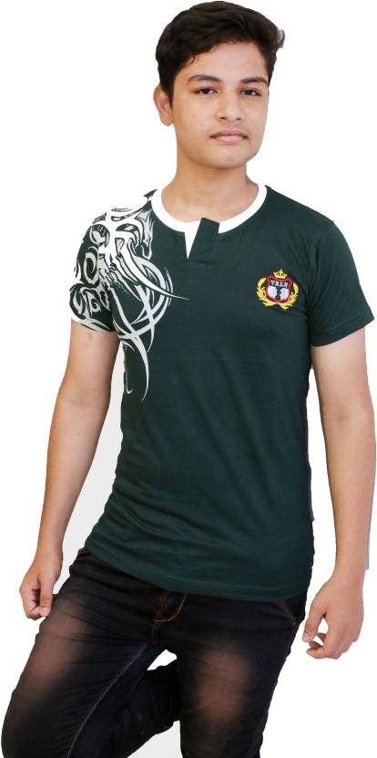 Bad Boy Fashion Printed Men V Neck Green T-Shirt - Buy Black Bad Boy  Fashion Printed Men V Neck Green T-Shirt Online At Best Prices In India |  Flipkart.Com