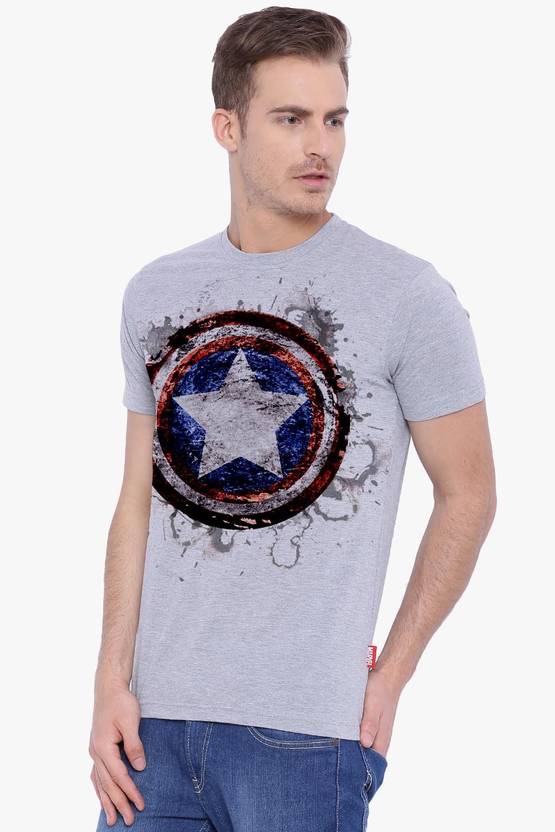 Marvel Printed Men's Round Neck Multicolor T-Shirt