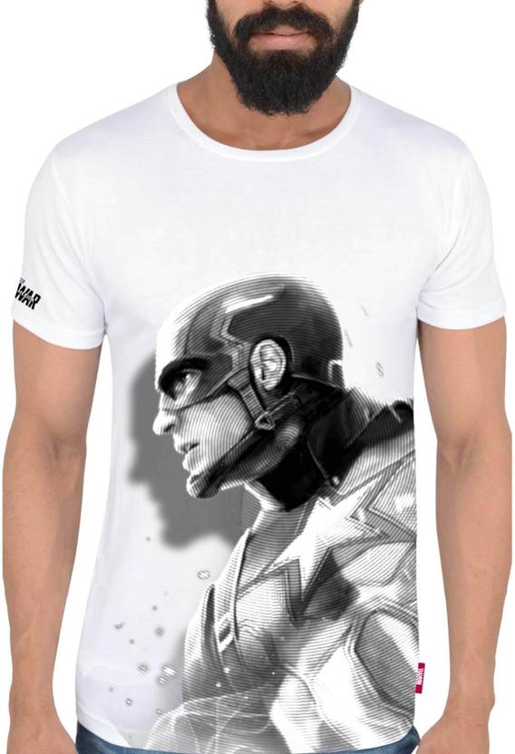 Marvel Printed Men's Round Neck Multicolor T-Shirt