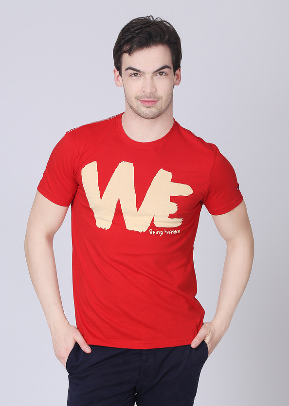 Being human red t shirt clearance