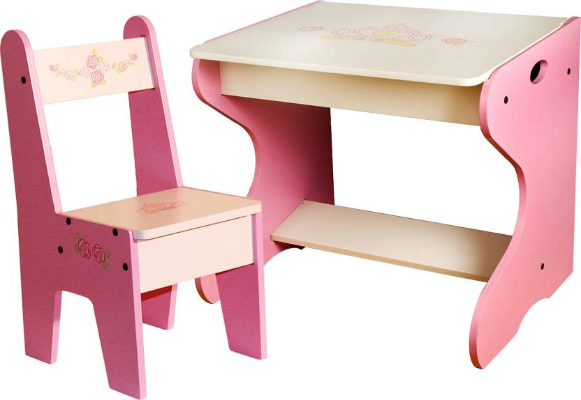 Woody Wood Princess Study Table And Chair 050 Price In India