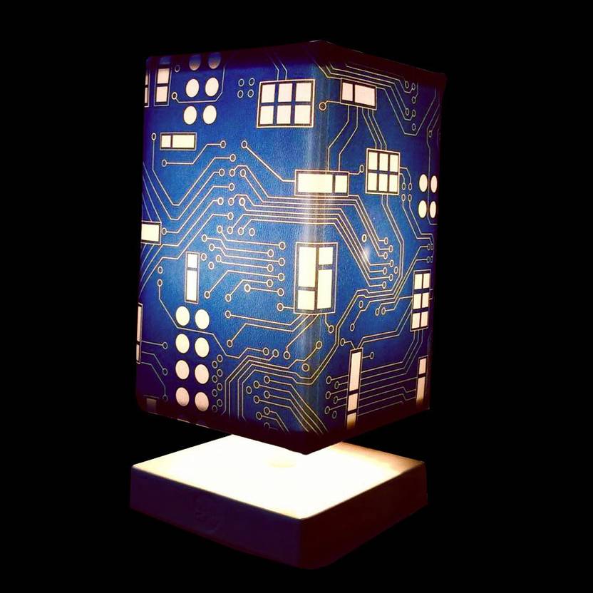 Nutcase Circuit Board Geek Blue Table Lamp Price In India