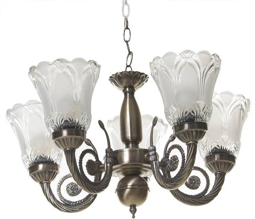 Propitup 5 Lamp Antique Design Br Chandelier Night Price In Propitup 5 Lamp Antique Design Br Chandelier Night 25 Cm Brownish Yellow