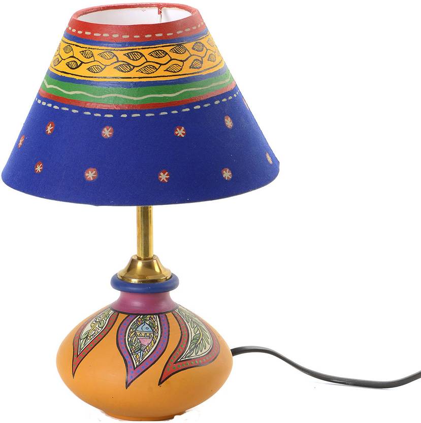 Aapno Rajasthan Handcrafted Terracotta Shade Table Lamp In Aapno Rajasthan Handcrafted Terracotta Shade Table Lamp