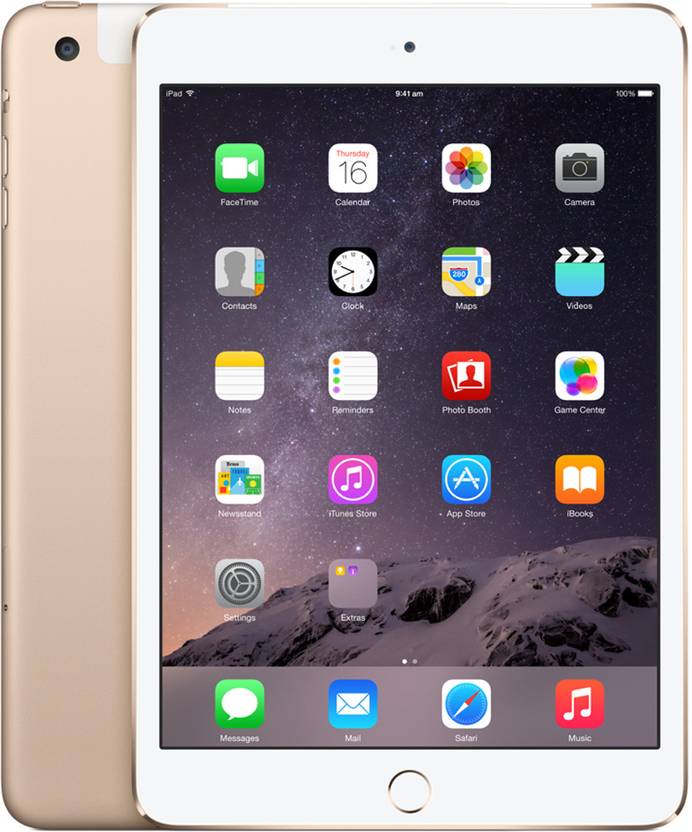 Apple iPad Air 2 Wi-Fi + Cellular 16 GB Tablet (Gold, 16 GB, Wi-Fi+4G) 