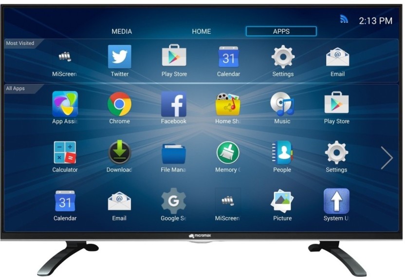 Micromax 102cm (40) Full HD Smart LED TV  (40 CANVAS-S, 3 x HDMI, 2 x USB)