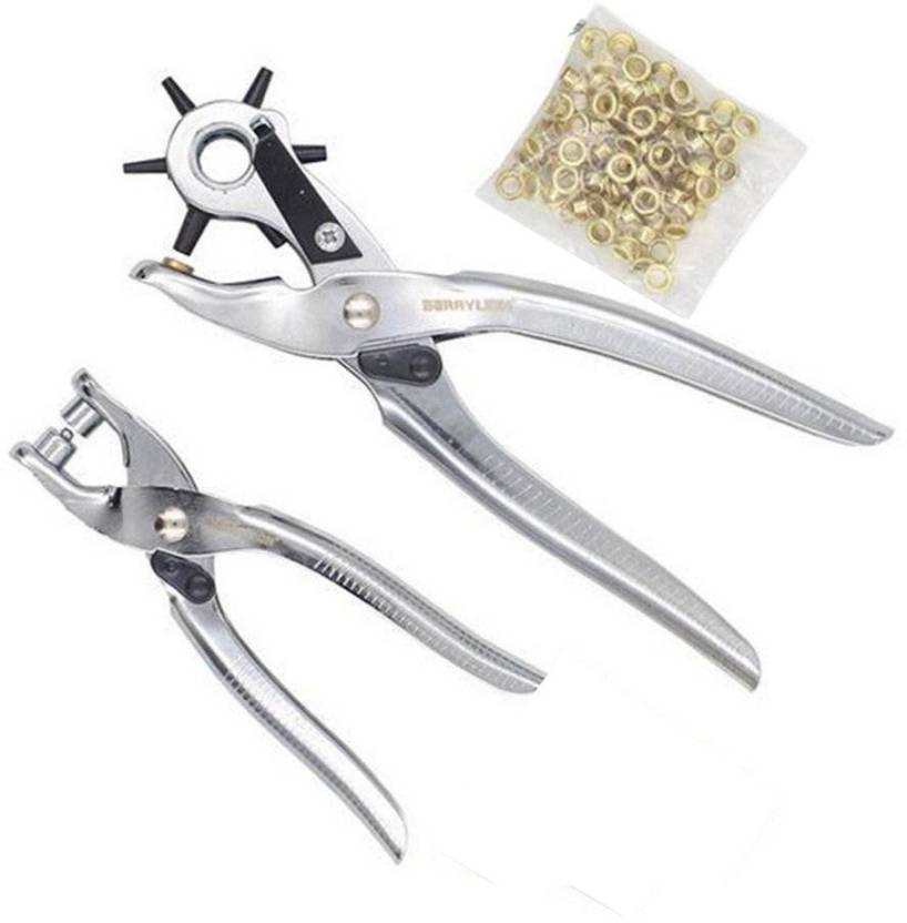 DIY Crafts Revolving Pliers Leather Belt Hole Punch Tool Plier Puncher ...
