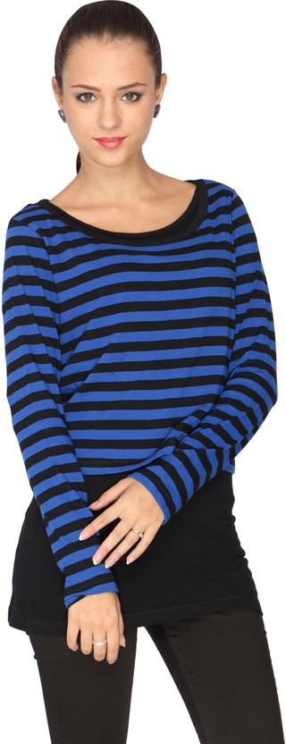 Royal blue and black shirt womens clearance