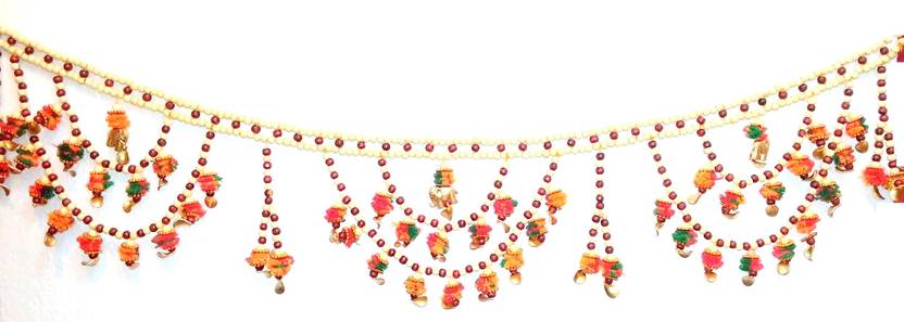 Ratna Door Decoration Wooden Elephant Beads Bandhanwar Toran Price