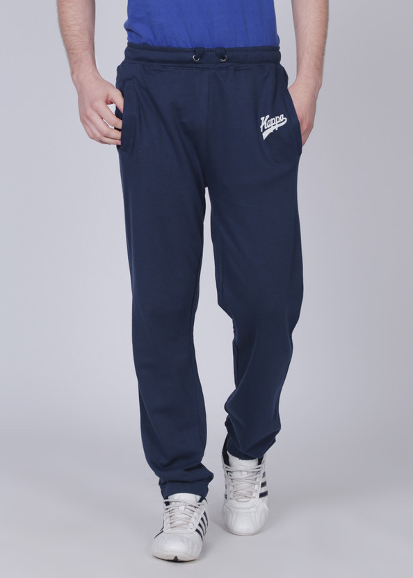 Kappa Solid Men Blue Track Pants - Buy 