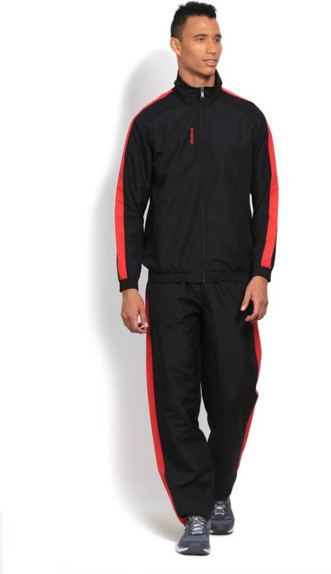 REEBOK Solid Suit - Buy Black/Red REEBOK Solid Men Track Suit Online at Best Prices in India | Flipkart.com