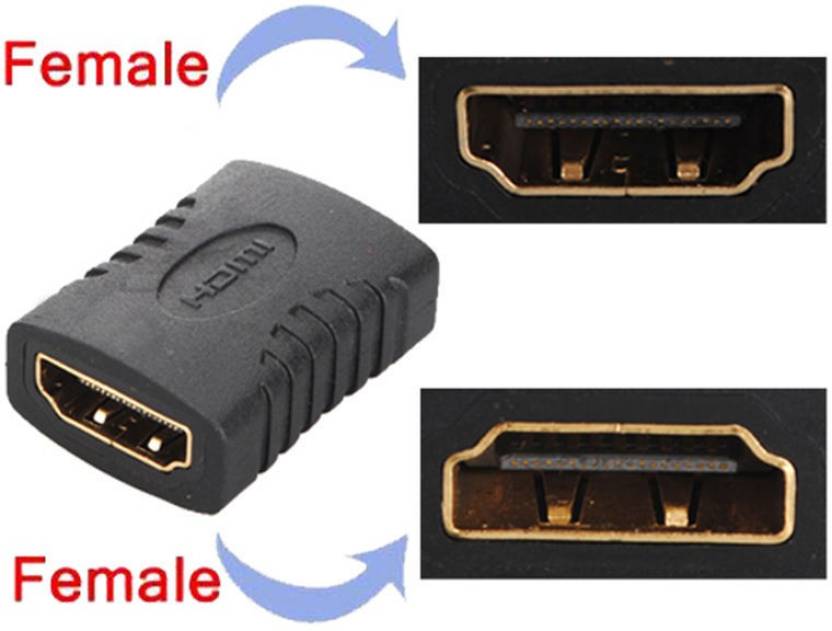 99Gems Female Coupler Jointer Adapter Extender Gender Changer Sleek Compact HDMI Connector