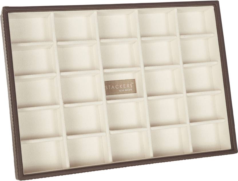 Howards Stackers Stackable Chocolate Faux Leather Jewellery