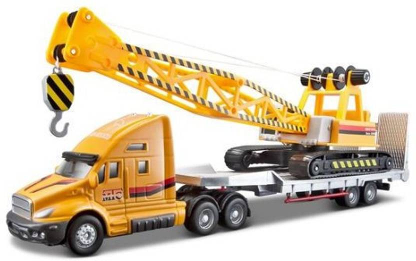 Maisto TRUCK LINE HEAVY DUTY DIECAST TOY TRUCK TRAILER TRUCK LINE