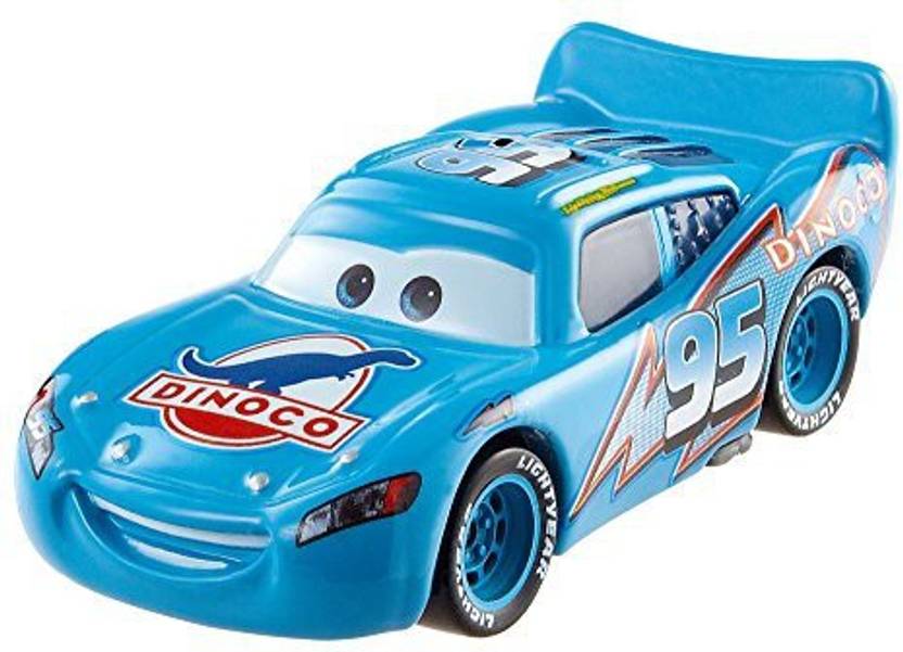 Mattel Disney Pixar Cars Pull Backs Dinoco Lightning Mcqueen