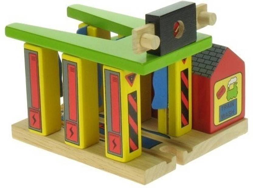 Bigjigs Toys Train Set Washer Expansion Train Track Train Set