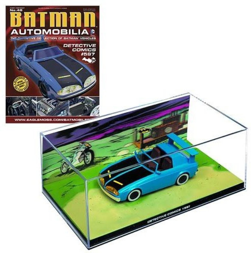 Batman Automobilia Car Collection 53 The Joker Roadster with magazine.