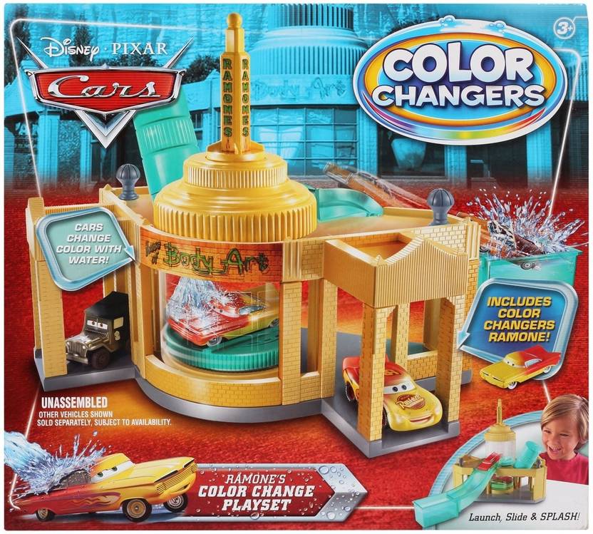 DISNEY Pixar Cars Ramones Color Change Playset Pixar Cars Ramones